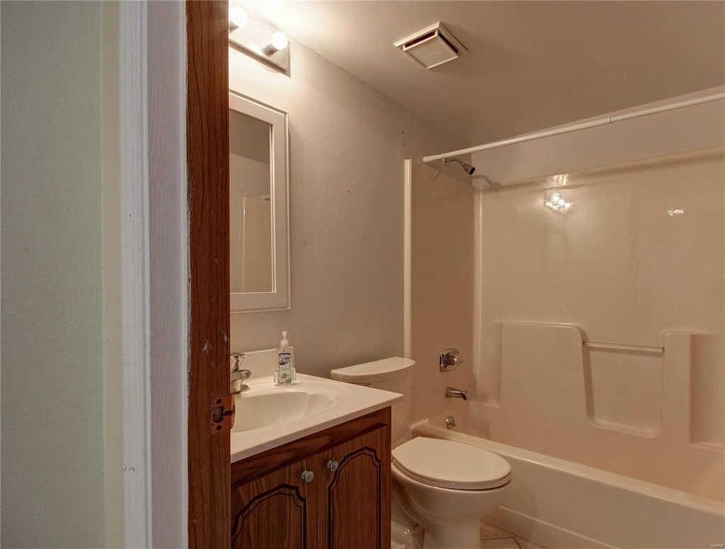 Full bath with tub and shower